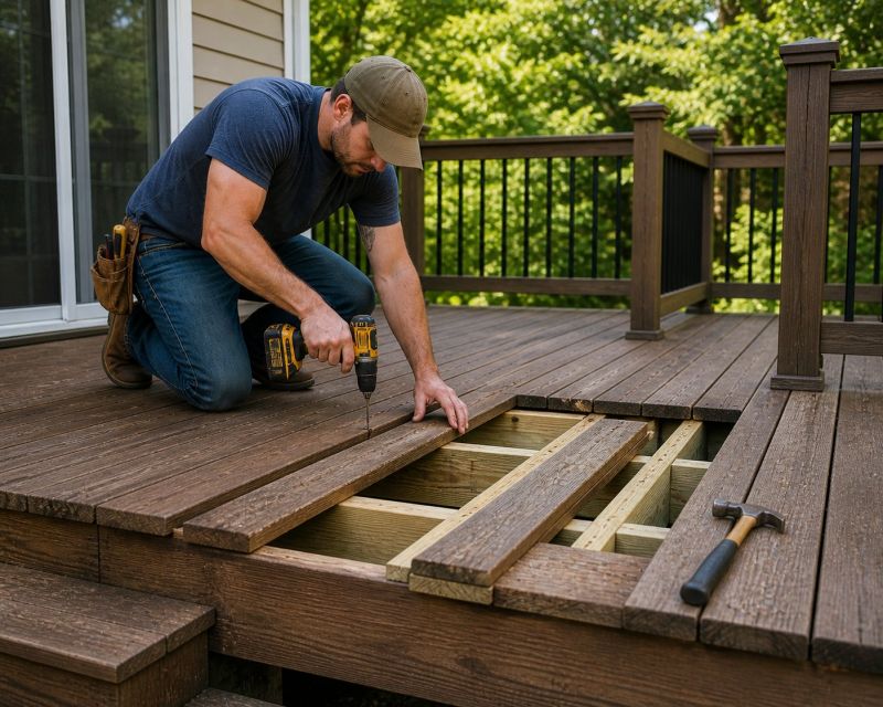 Cedar Deck Repair in Redmond, WA