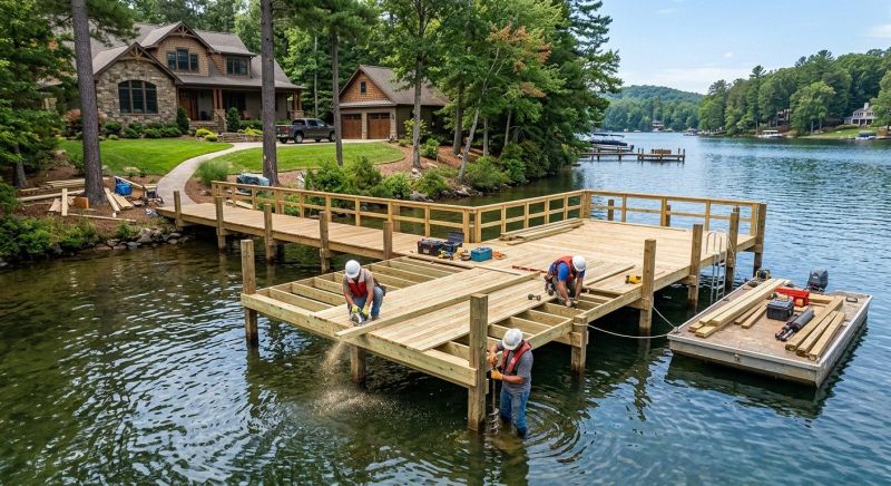Pond Dock Construction in Kansas City, KS