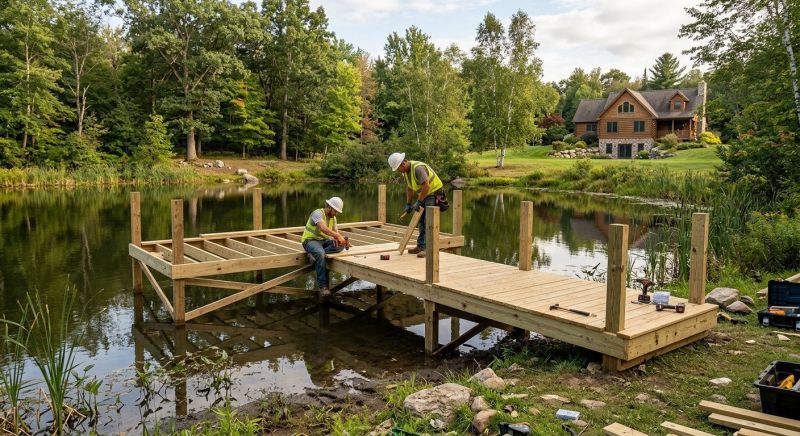 Pond Dock Installation in Denver County, CO