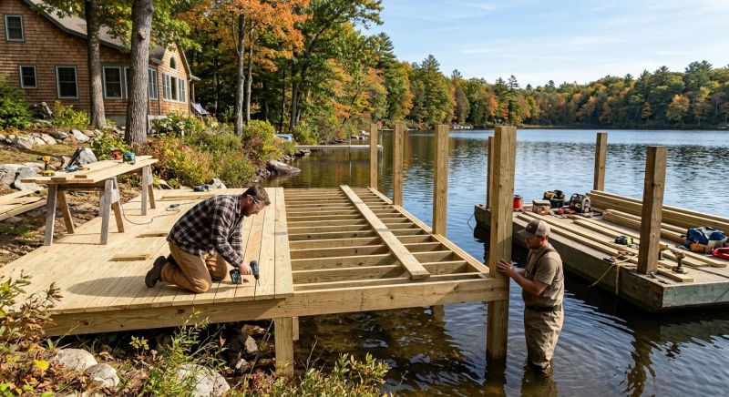 Wood Dock Installation in Denver County, CO