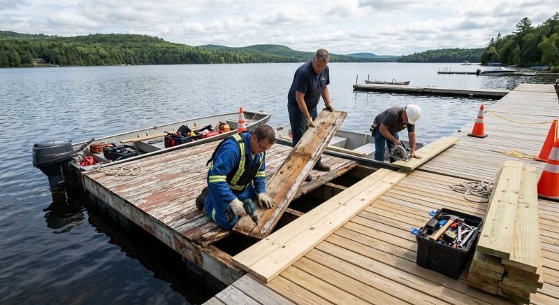 Wood Dock Repair in Kansas City, KS