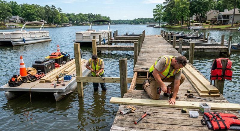 Wood Dock Repair in Olathe, KS