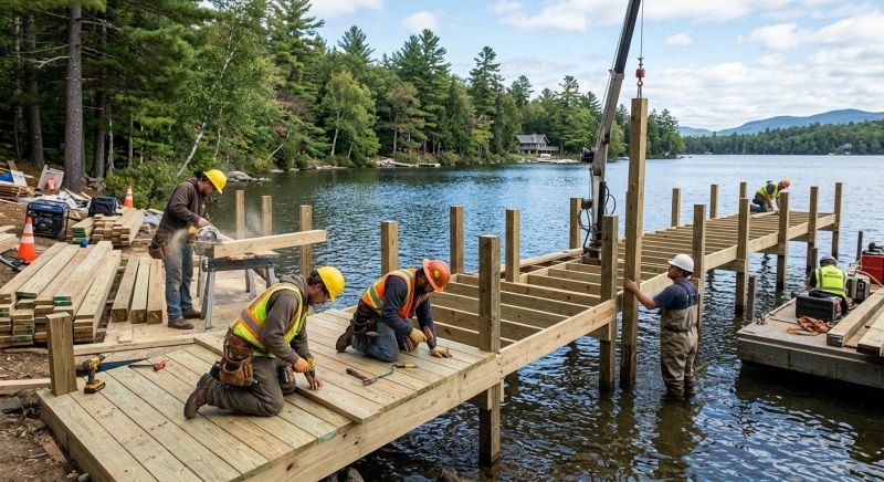 Pond Dock Construction in Roswell, GA