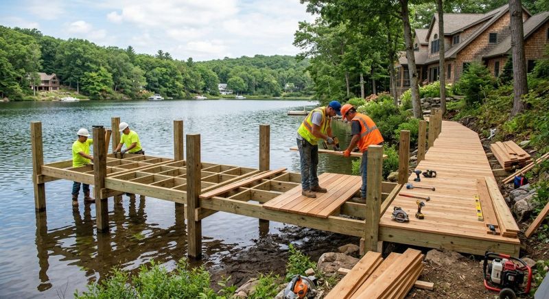 Wood Dock Installation in Littleton, CO