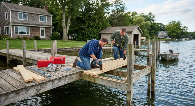 Wood Dock Repair in Roswell, GA