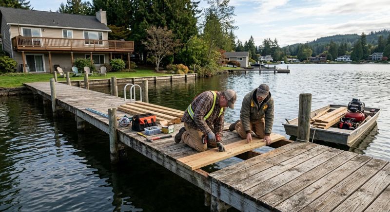 Wood Dock Repair in Kansas City, KS